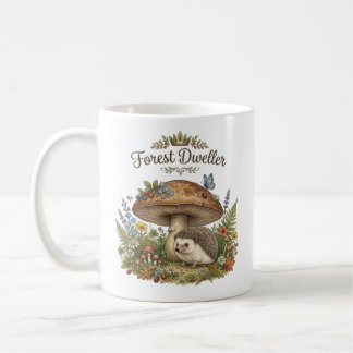 Waldbewohner Süßer Igel Mushroom Cottagecore Kaffeetasse