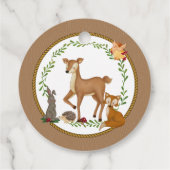 Waldbezaubernder Wald Geschenkanhänger (Rückseite)