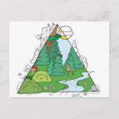 Waldbild Postkarte (Vorderseite)