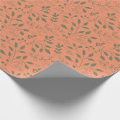 Waldblätter-Muster Geschenkpapier (Ecke)