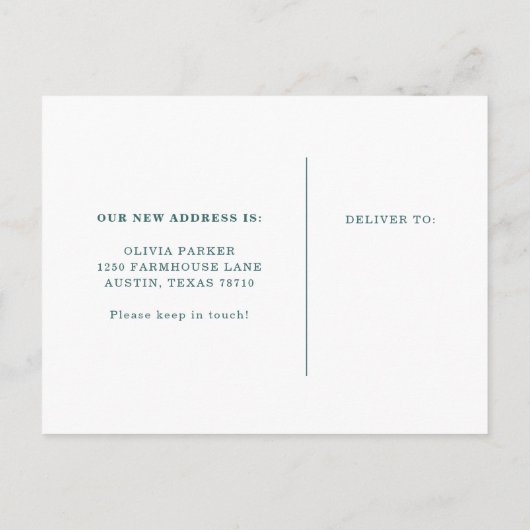 Waldblätterung | Änderung der Ankündigung Postkarte (Rückseite)