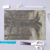 Waldblick im Winter durch Sientje Mesdag-van Houte Seidenpapier (Handwerk)