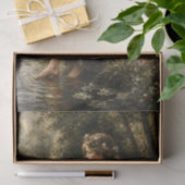 Waldblumen-Mädchen-Dekupage Seidenpapier (Geschenk)