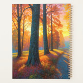 Waldblumen und herbstliche farbenfrohe Kunst Planer (Rückseite)