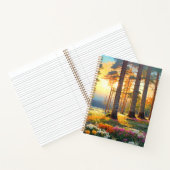 Waldblumen und sommerliche farbenfrohe Kunst Notizblock (Innenseite)