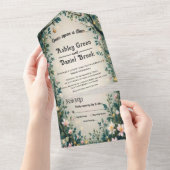 Waldblumenmesse auf dem Waldgebiet All In One Einladung (Abreißtisch)