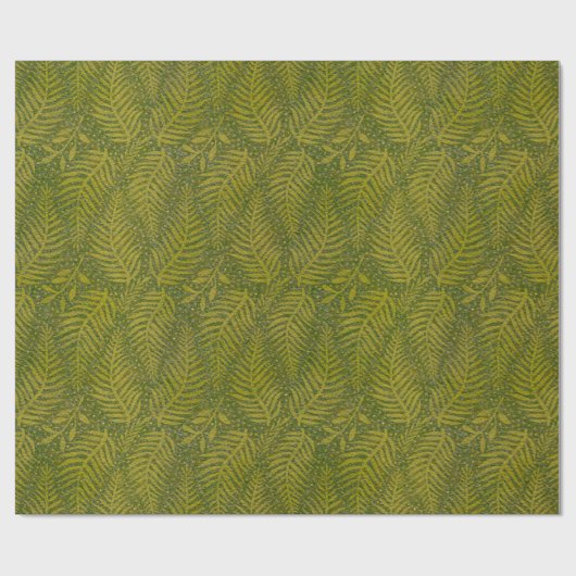 Waldboden grün geschenkpapier (Flach)