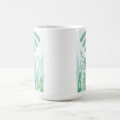 Waldboden - tropische Blätter plus Zitat Kaffeetasse (Mittel)