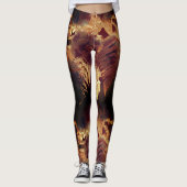 Waldbodenausdruck Leggings (Vorderseite)