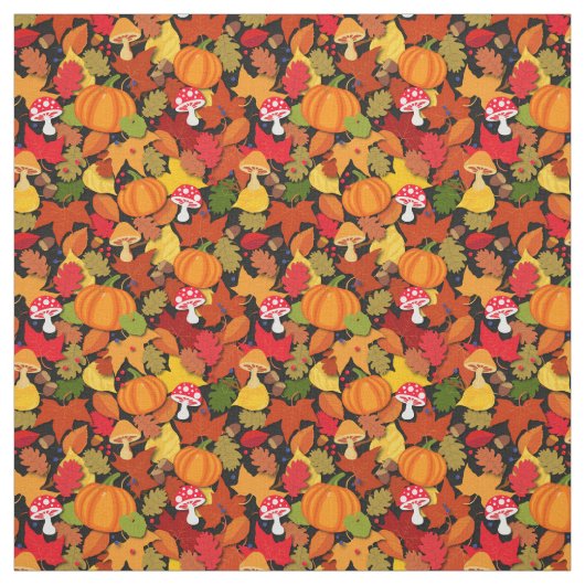 Waldbodenernte Fall Stoff (Muster)