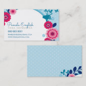 WALDBOTANISCHE Blumenfarben Winter Farben Visitenkarte (Vorne/Hinten)