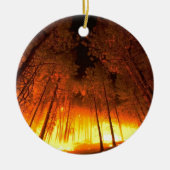 Waldbrand Keramikornament (Vorne)