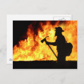 Waldbrand Postkarte (Vorne/Hinten)