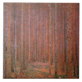 Waldbrand (von Gustav Klimt) Fliese