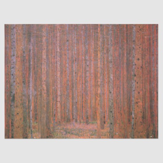 Waldbrand (von Gustav Klimt) Seidenpapier (Vorderseite)