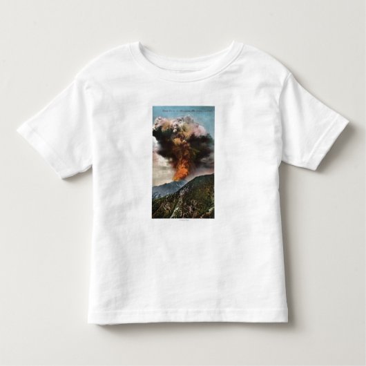 Waldbrandansicht in Berge Kleinkind T-shirt (Vorderseite)