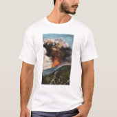 Waldbrandansicht in Berge T-Shirt (Vorderseite)