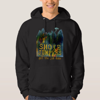 Waldbrandbekämpfer Smokejumper Dünne Rote Linie Hoodie