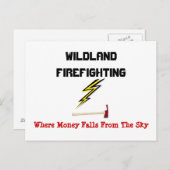 Waldbrandbekämpfung Postkarte (Vorne/Hinten)