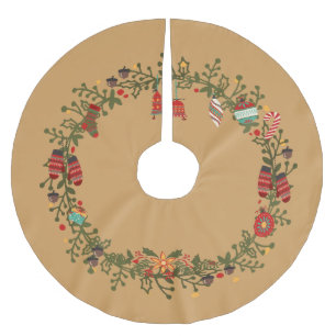 Waldbranddesign - Weihnachtsbaumrock Polyester Weihnachtsbaumdecke