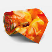 Waldbrände-Blume Krawatte (Gerollt)