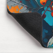 Waldbrände fallen Blätter. Natureherbstbeere Mousepad (Ecke)