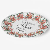 Waldbrände in liebenswertem Gedächtnis Pappteller (Schrägansicht)