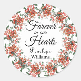 Waldbrände in liebenswertem Gedächtnis Runder Aufkleber