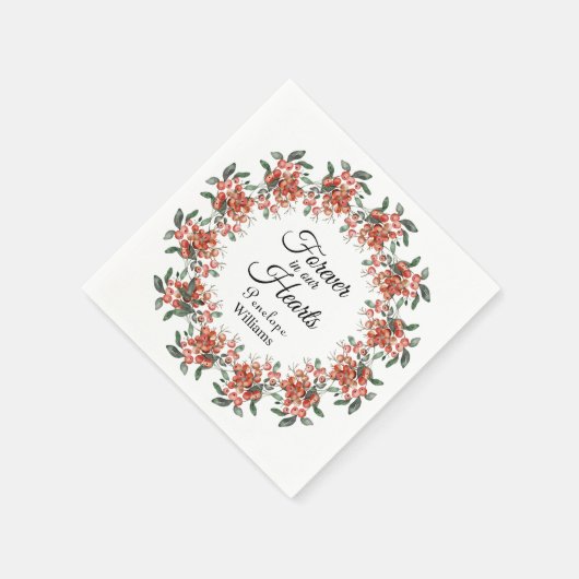 Waldbrände in liebenswertem Gedächtnis Serviette (Ecke)