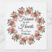 Waldbrände in liebenswertem Gedächtnis Weinetikett (Einzelnes Label)