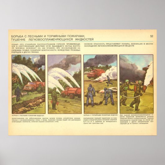 Waldbrände Poster (Vorne)