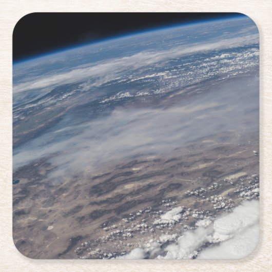 Waldbrände rund um den Yosemite Nationalpark. Rechteckiger Pappuntersetzer (Vorderseite)