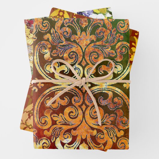 Waldbrände und Blume Festival Geschenkpapier Set (Beispiel)