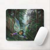 Waldbrände und Wasserfall Burg Mousepad (Mit Mouse)