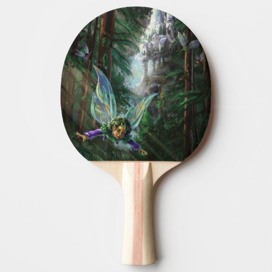 Waldbrände und Wasserfall Burg Tischtennis Schläger (Vorderseite)