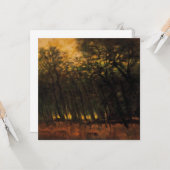 Waldbrände (von Laszlo Mednyanszky) Karte (Vorderseite/Rückseite Beispiel)