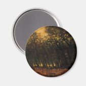 Waldbrände (von Laszlo Mednyanszky) Magnet (Vorderseite/Rückseite)