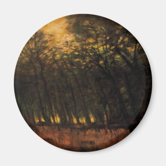 Waldbrände (von Laszlo Mednyanszky) Magnet (Vorne)