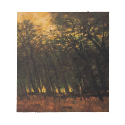 Waldbrände (von Laszlo Mednyanszky) Notizblock (Vorderseite)