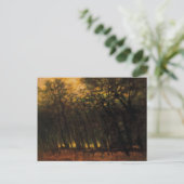 Waldbrände (von Laszlo Mednyanszky) Postkarte (Stehend Vorderseite)
