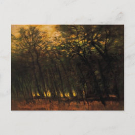 Waldbrände (von Laszlo Mednyanszky) Postkarte