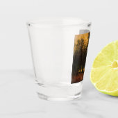 Waldbrände (von Laszlo Mednyanszky) Schnapsglas (Links)