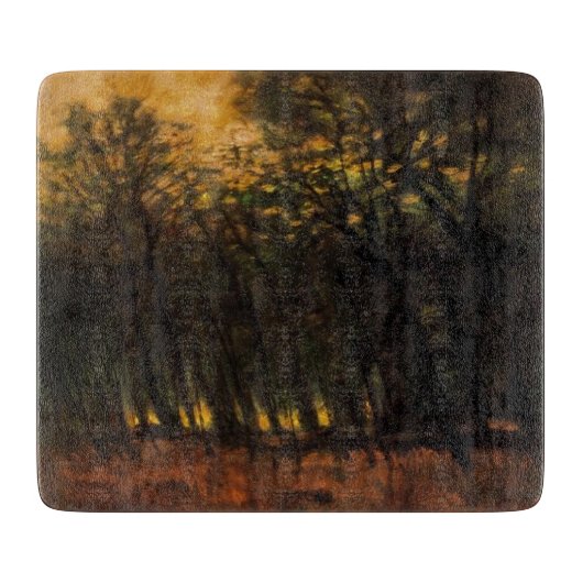 Waldbrände (von Laszlo Mednyanszky) Schneidebrett (Vorderseite)