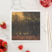 Waldbrände (von Laszlo Mednyanszky) Serviette (Beispiel)