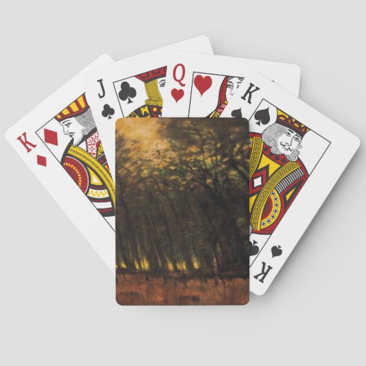 Waldbrände (von Laszlo Mednyanszky) Spielkarten (Rückseite)