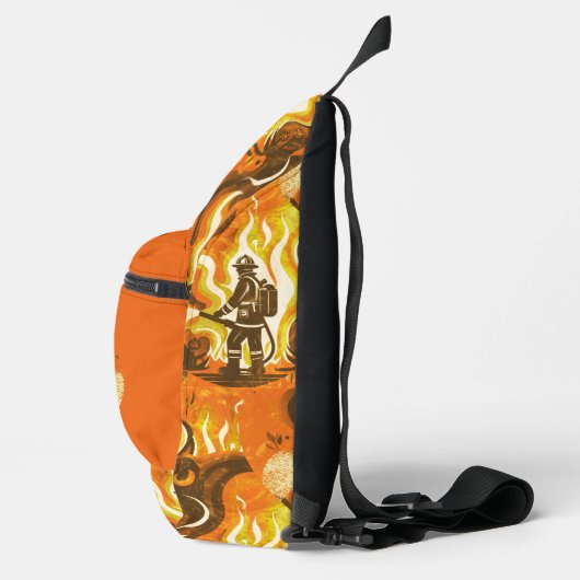 Waldbrandorange Crossbody Bag (Rechts)