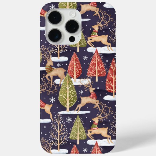 Waldbrandrentiere Winter Case-Mate iPhone Hülle (Rückseite)