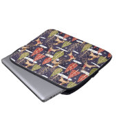 Waldbrandrentiere Winter Laptopschutzhülle (Vorne Knopf)