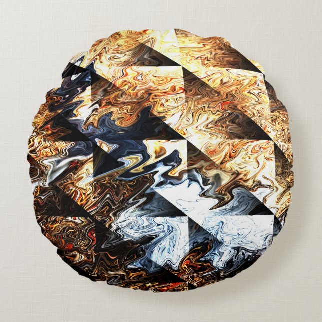 Waldbrandschäden.... Rundes Kissen (Vorderseite)