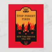 Waldbrandverhütung Flyer (Hinten)